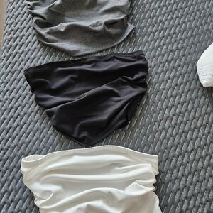 Set of Three Tube Tops, Matching Shorts Included